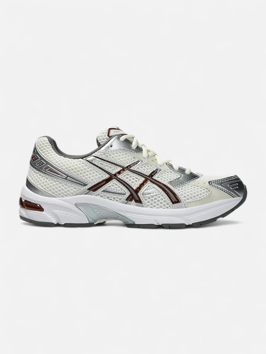 Zapatillas Asics Mujer Gel-1130 Crema Plateado Marrón
