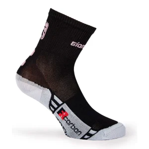 Calcetines medios verano Mujer FR-C 12cm Negro/Rosa