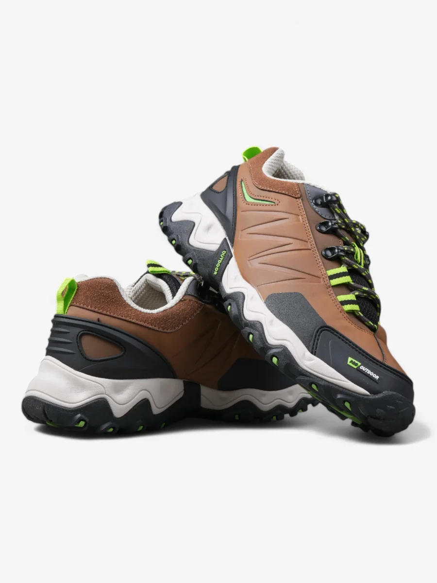 Zapatillas Alpine Skate Mujer Trekking Senderismo Peak Marron Verde - Imagen 5