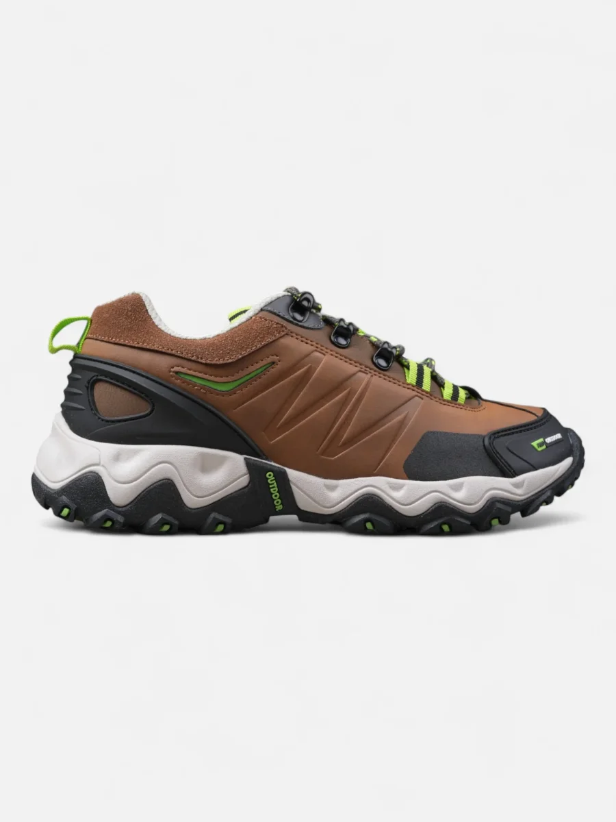 Zapatillas Alpine Skate Mujer Trekking Senderismo Peak Marron Verde