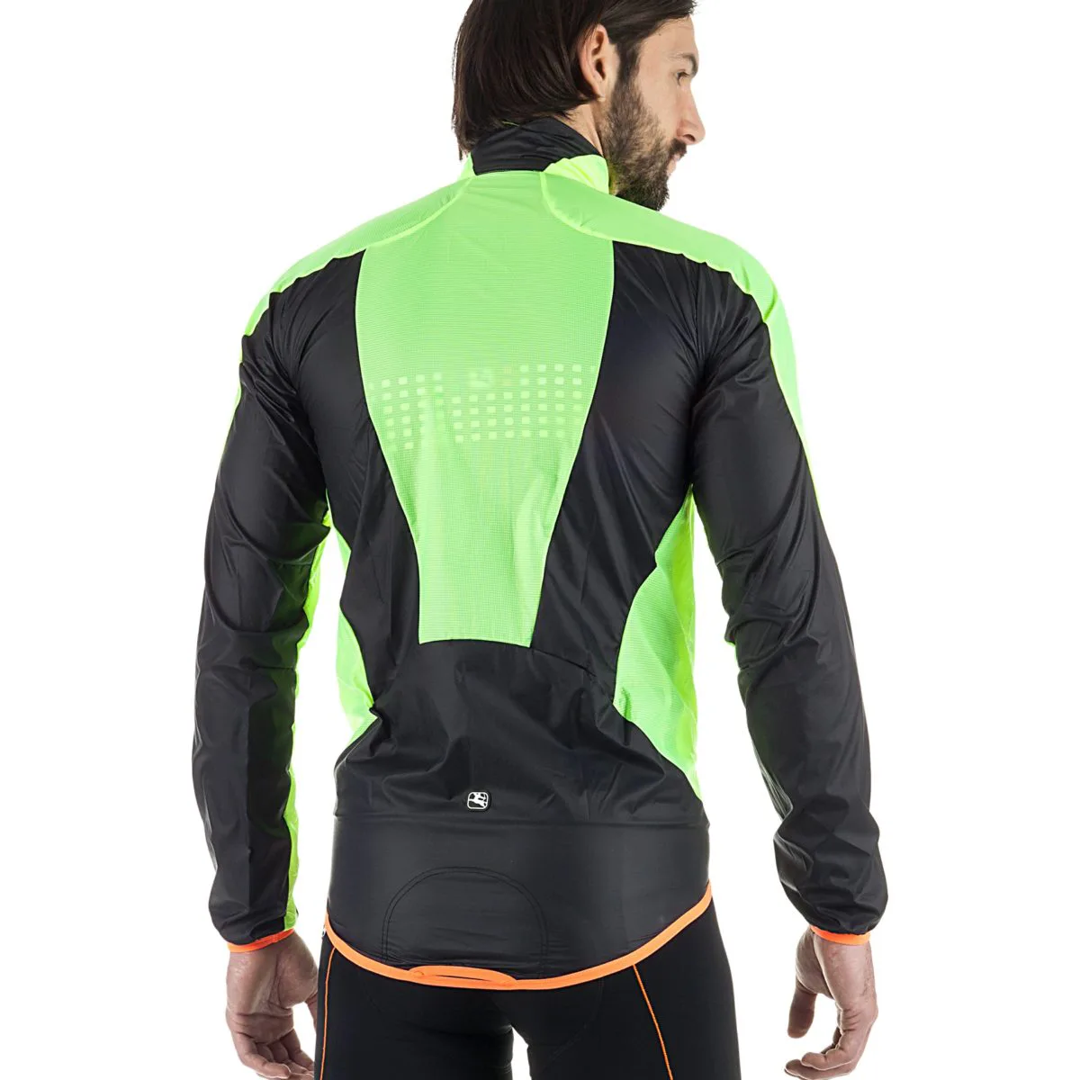 Chaqueta cortaviento NS-60 Amarillo flúor/Negro - Imagen 3