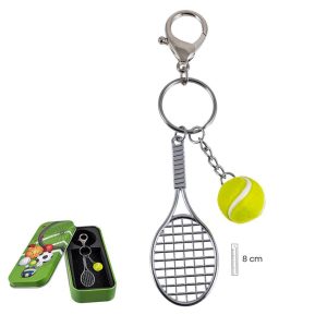 LLAVERO TENIS+LATA DECORADA