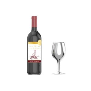 PIN BOTELLA VINO+COPA