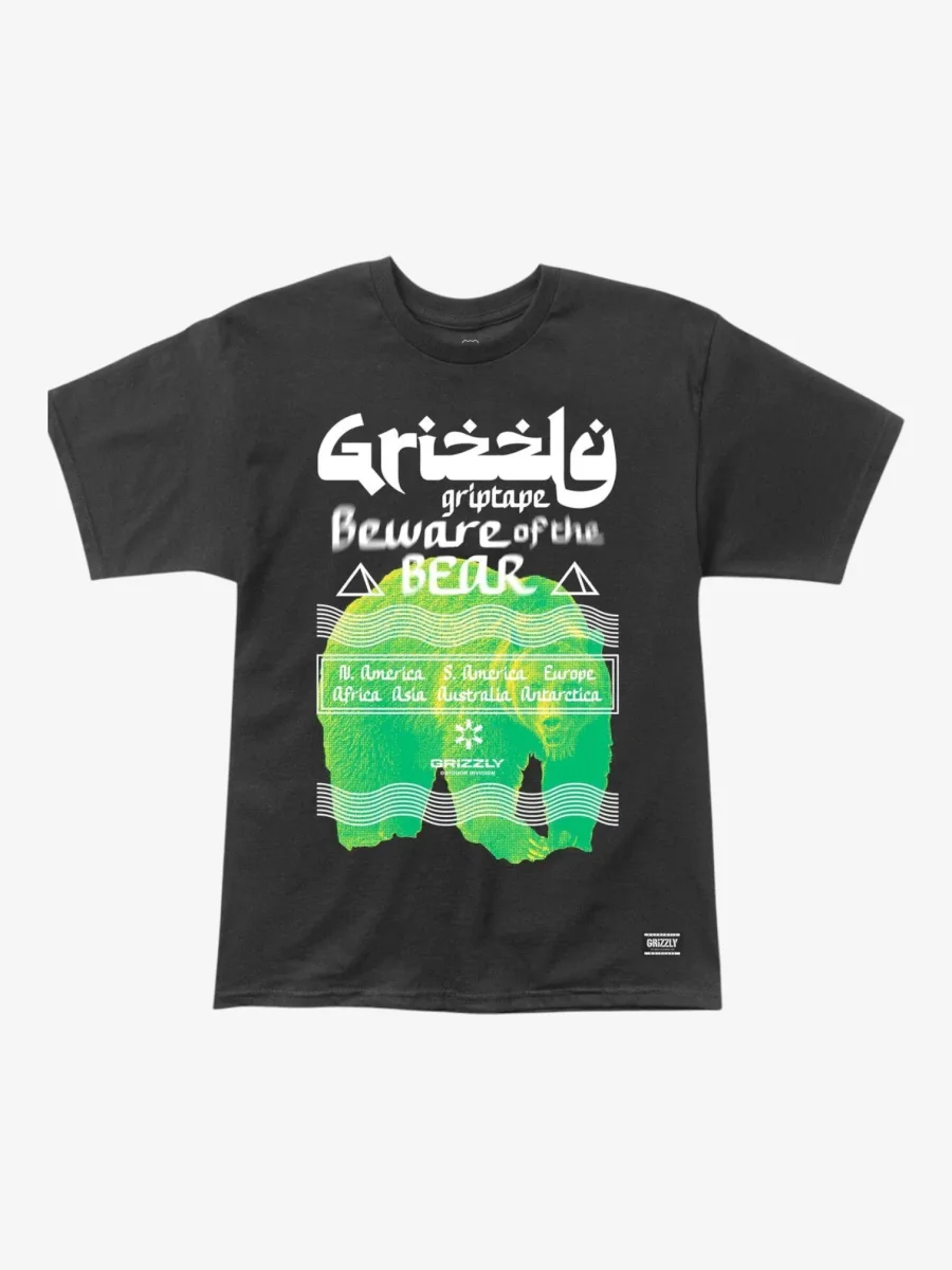 Remera Grizzly Sanskrit Negro - Imagen 2