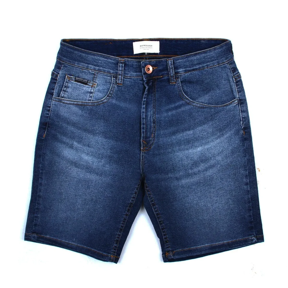 Bermuda Quiksilver Slim Basic Blue Azul Claro - Imagen 2