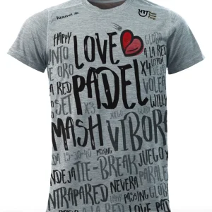 Love Padel - Camiseta Padel Unisex - Gris