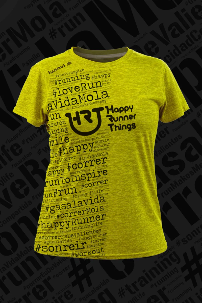 Hashtag - Camiseta Running Mujer - Pistacho