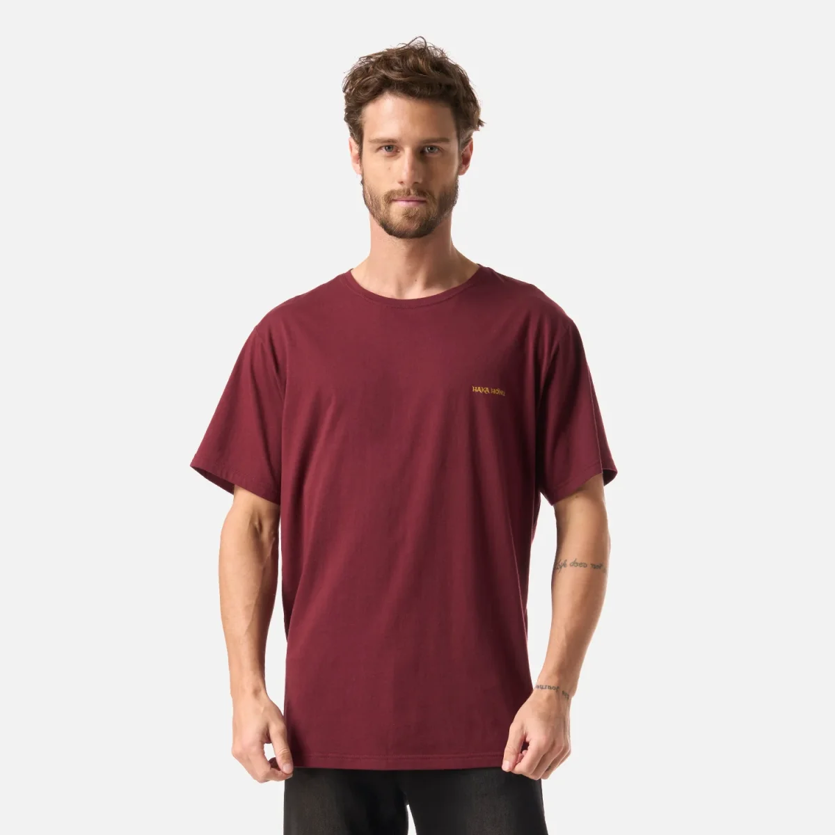 Polera Hombre Polo Burdeo Haka Honu - Imagen 2