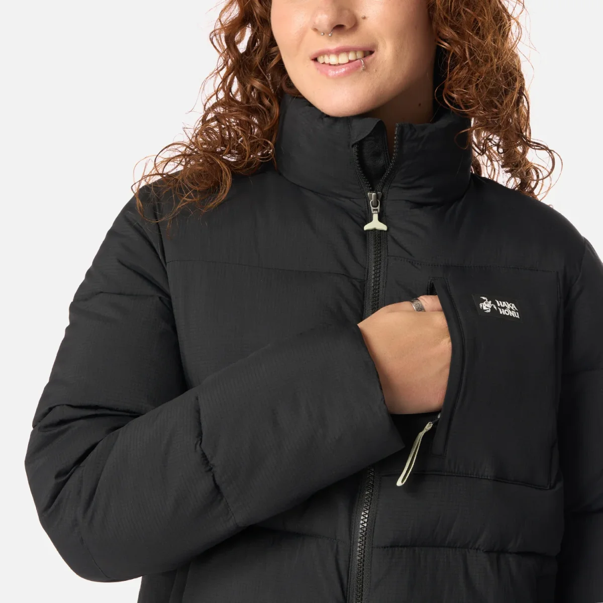 Chaqueta Mujer Aislada Negro Haka Honu - Imagen 5