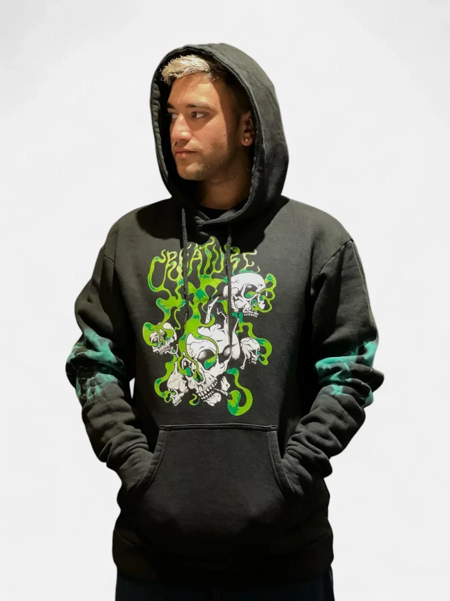Buzo Creature Batik Head High Print Gris Oscuro - Imagen 2