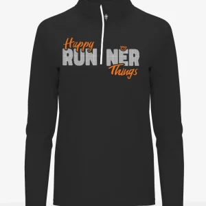 Happy Runner - Negro - Sudadera Técnica Mujer